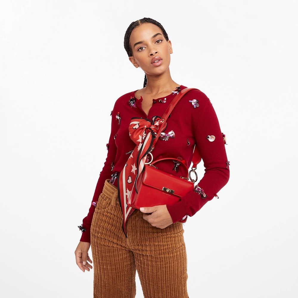 Marc Jacob red structured 2 way bag